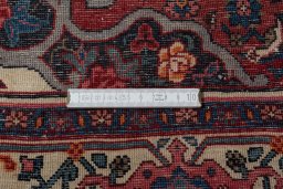 Central medallion detail of 1950s Bijar rug from Iran / Persia