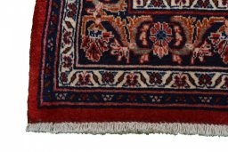 Central medallion detail of 1970s Bijar rug from Iran / Persia