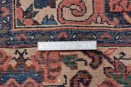 Central medallion detail of 2000s Bijar rug from Iran / Persia