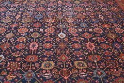 Central medallion detail of 1930s Bijar rug from Iran / Persia