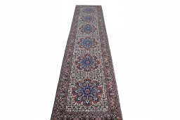 Surface texture of New Bijar rug with natural Cork and intricate pattern