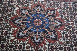 Central medallion detail of New Bijar rug from Iran / Persia