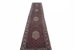 Surface texture of New Bijar rug with natural Cork and intricate pattern