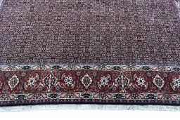 Central medallion detail of New Bijar rug from Iran / Persia