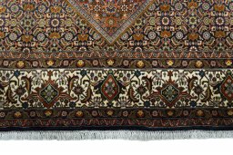 Full view of 2000s Bijar rug from Iran / Persia, 350 × 260 cm in Red tones