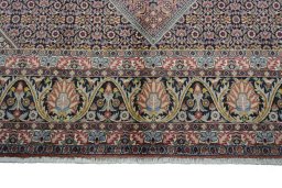 Full view of 2000s Bijar rug from Iran / Persia, 352 × 256 cm in Red tones