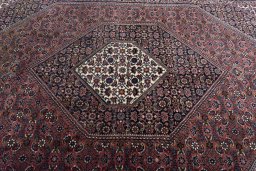 Central medallion detail of New Bijar rug from Iran / Persia