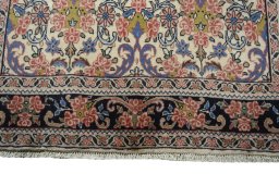 Full view of 2000s Bijar rug from Iran / Persia, 170 × 103 cm in Beige tones