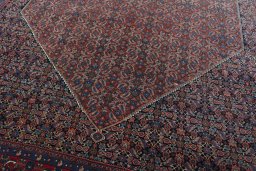Central medallion detail of 1930s Bijar rug from Iran / Persia