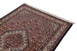 Surface texture of New Bijar rug with natural Wool and intricate pattern