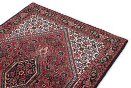 Surface texture of New Bijar rug with natural Wool and intricate pattern