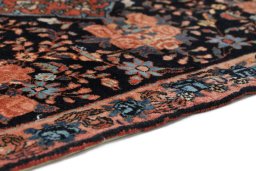 Central medallion detail of 1920s Bijar rug from Iran / Persia