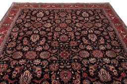 Full view of 2020s Bijar rug from Iran / Persia, 312 × 202 cm in Dark blue tones