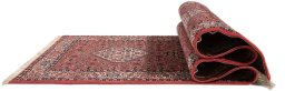 Surface texture of New Bijar rug with natural Wool and intricate pattern