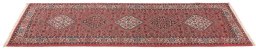 Full view of New Bijar rug from Iran / Persia, 305 × 86 cm in Multi Color tones