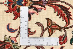 Backside of handmade 2019s Bijar rug showing knot structure and weave density