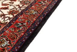 Close-up detail of 2019s Bijar rug from Iran / Persia showing Wool weave