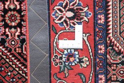 Full view of New Bijar rug from Iran / Persia, 182 × 114 cm in Red tones