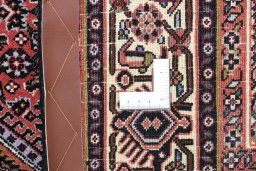 Full view of New Bijar rug from Iran / Persia, 177 × 118 cm in Multi Color tones