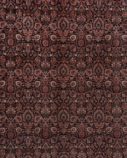 Close-up detail of New Bijar rug from Iran / Persia showing Wool weave