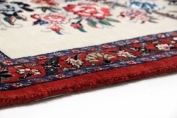 Central medallion detail of New Bijar rug from Iran / Persia