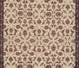 Corner detail of New Bijar rug showing border pattern and Wool pile