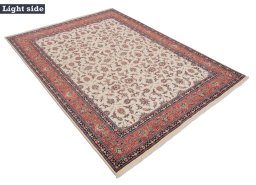 Close-up detail of New Bijar rug from Iran / Persia showing Wool weave