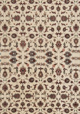 Close-up detail of New Bijar rug from Iran / Persia showing Wool weave
