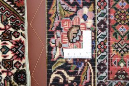 Full view of New Bijar rug from Iran / Persia, 176 × 110 cm in Multi Color tones
