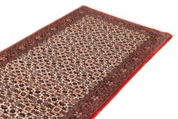 Surface texture of New Bijar rug with natural Wool and intricate pattern