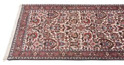 Full view of New Bijar rug from Iran / Persia, 305 × 90 cm in Multi Color tones