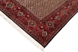 Central medallion detail of New Bijar rug from Iran / Persia