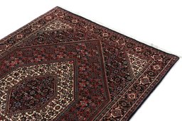 Surface texture of New Bijar rug with natural Wool and intricate pattern