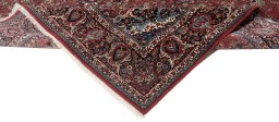 Full view of New Bijar rug from Iran / Persia, 425 × 305 cm in Multi Color tones