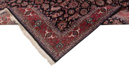 Surface texture of New Bijar rug with natural Wool and intricate pattern