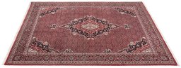 Close-up detail of New Bijar rug from Iran / Persia showing Wool weave