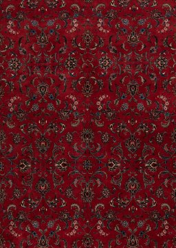 Surface texture of New Bijar rug with natural Wool and intricate pattern