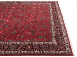 Full view of New Bijar rug from Iran / Persia, 345 × 255 cm in Red tones