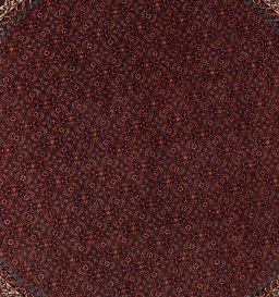Close-up detail of New Bijar rug from Iran / Persia showing Wool weave