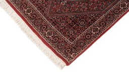 Surface texture of New Bijar rug with natural Wool and intricate pattern