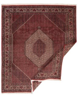 Central medallion detail of New Bijar rug from Iran / Persia