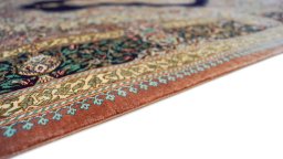 Central medallion detail of New Ghom rug from Iran / Persia