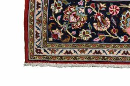 Central medallion detail of 2000s Ghom rug from Iran / Persia