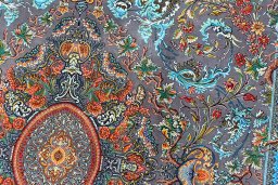Central medallion detail of New Ghom rug from Iran / Persia