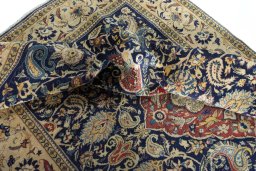 Surface texture of New Ghom rug with natural Cork and intricate pattern