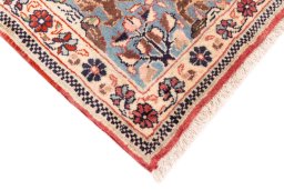 Central medallion detail of 1975s Ghom rug from Iran / Persia