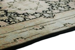 Central medallion detail of New Ghom rug from Iran / Persia