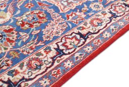 Central medallion detail of 1930s Isfahan rug from Iran / Persia