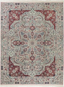 Full view of New Isfahan rug from China, 365 × 274 cm in Pink tones