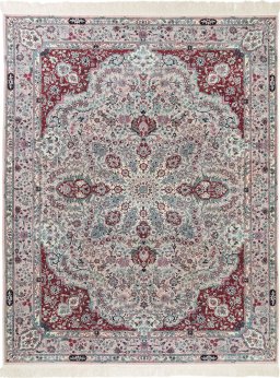 Full view of New Isfahan rug from China, 365 × 274 cm in Pink tones